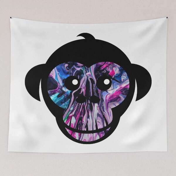 Item preview, Streaked Paint Monkey designed and sold by BuzzySpaceBee.