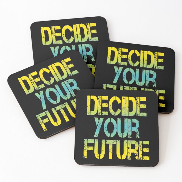 Item preview, Decide Your Future (Inspirational and Motivational Political Quote • Classic Vintage Retro Look • Viral Quotes About Success) designed and sold by SassyClassyMe.