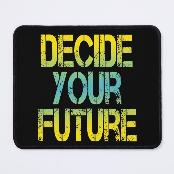 Item preview, Decide Your Future (Inspirational and Motivational Political Quote • Classic Vintage Retro Look • Viral Quotes About Success) designed and sold by SassyClassyMe.