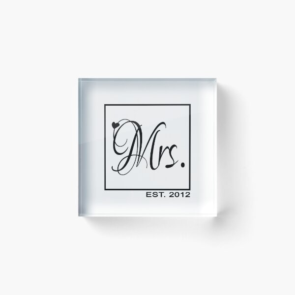 Item preview, Mrs married in 2012 designed and sold by FashionHeritage.