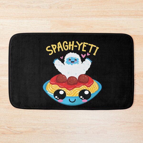 Item preview, Spaghetti Yeti Bigfoot Eating Noodle Yeti designed and sold by MooonTees.
