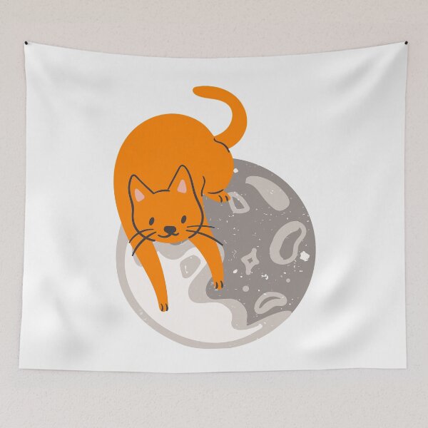 Item preview, Cat Sitting On The Moon designed and sold by Asaha17.