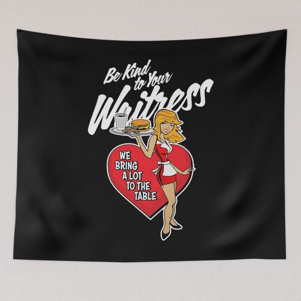 Item preview, Waitress - We Bring A Lot To The Table Cute Cartoon Design designed and sold by hobrath.