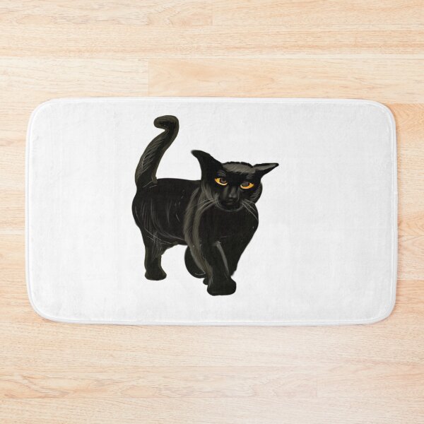 Item preview, Black Cat walk. Cat themed gifts for women, men and children. Black cat gift ideas 2022 designed and sold by Artonmytee.
