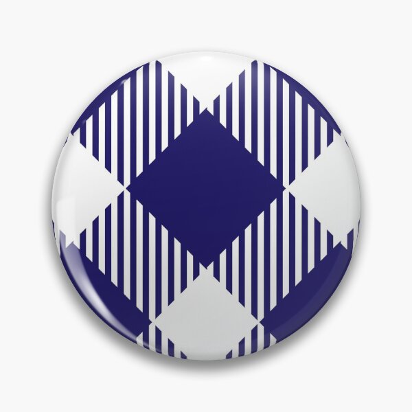 Item preview, 65 MCMLXV Oversized Diagonal Navy Blue Gingham Plaid Pattern designed and sold by 65 MCMLXV.