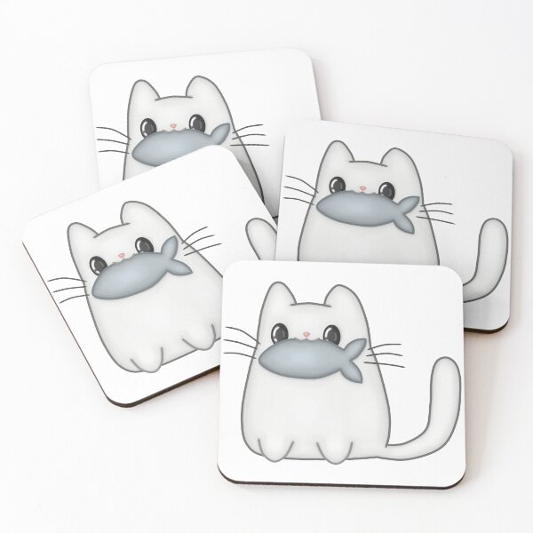 Item preview, Cat with Fish in Mouth designed and sold by PET-SHIRTS.
