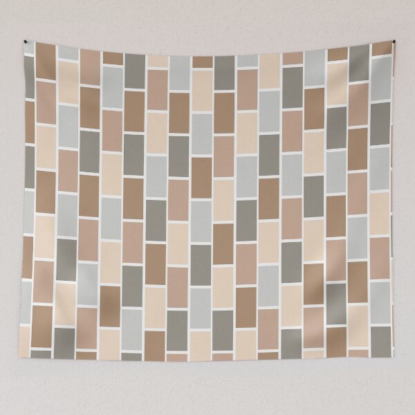 Item preview, Coffee Colored Vertical Tile Pattern designed and sold by Saanis.