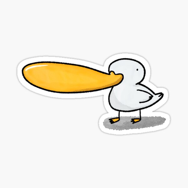"Beaker the Duck" Sticker for Sale by DuckLeGoose Redbubble