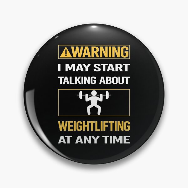 Item preview, Funny Warning Weightlifting Lifting designed and sold by FulviaContreras.