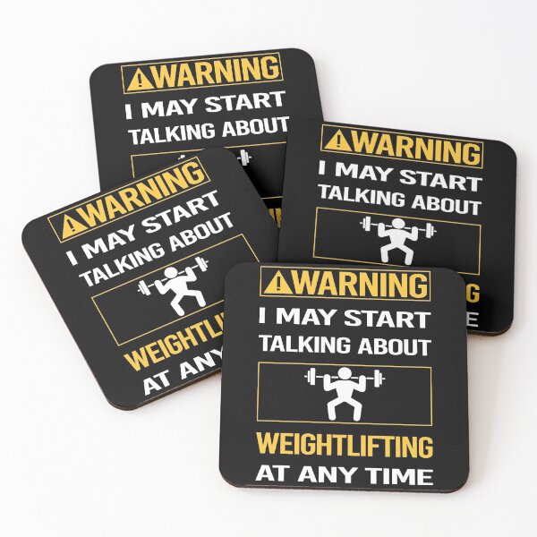 Item preview, Funny Warning Weightlifting Lifting designed and sold by FulviaContreras.