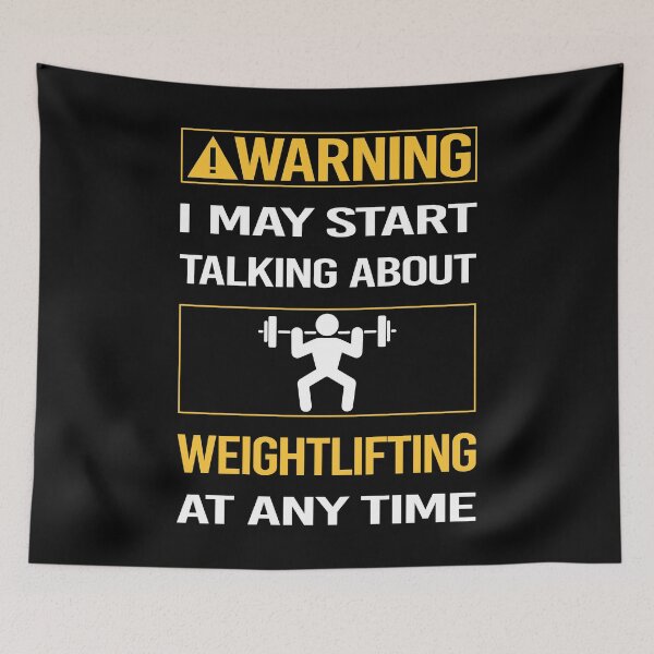 Item preview, Funny Warning Weightlifting Lifting designed and sold by FulviaContreras.