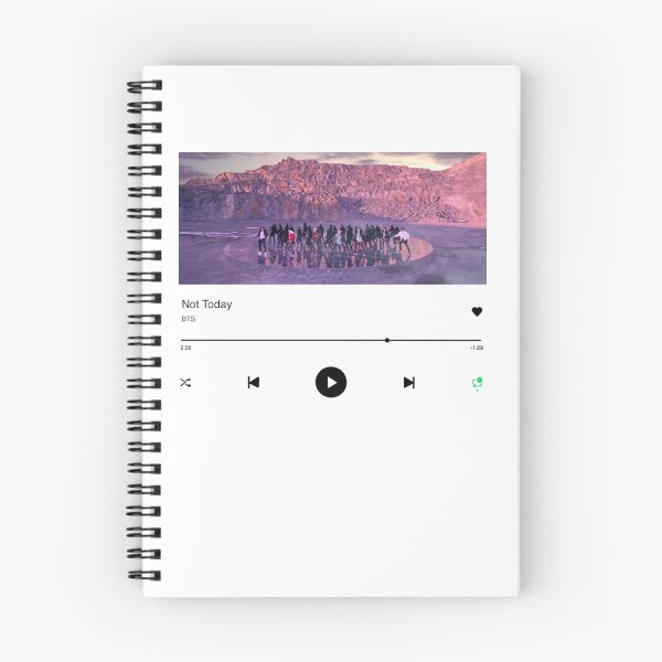 Item preview, not today bts spotify music cover designed and sold by gruzinkerbelle.