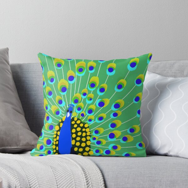 Item preview, Peacock bird with green and blue feathers designed and sold by Covo Studio.