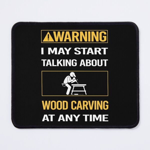 Item preview, Funny Warning Wood Carving Woodcarving designed and sold by FulviaContreras.