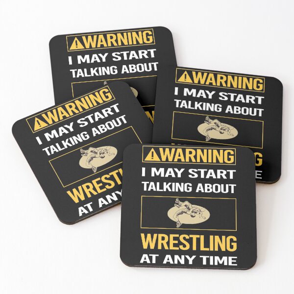 Item preview, Funny Warning Wrestling designed and sold by FulviaContreras.