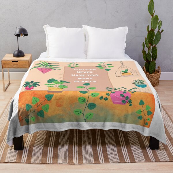 Item preview, You Can Never Have Too Many Plants - positive quotes, plant quotes, designed and sold by designsbyreaia.