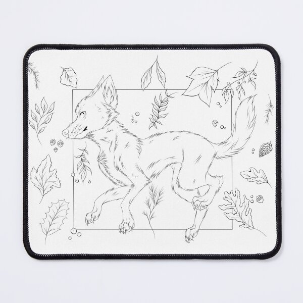 Item preview, Coniferous Canine (Black) designed and sold by art-by-ace.