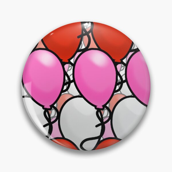 Artikelvorschau, Kinder-Cartoon-Geburtstagsballons (Valentinsgrußfarben) entworfen und verkauft von Caryn Pinkston.