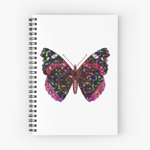 Item preview, Red admiral butterfly with rainbow spots. designed and sold by Elonium.