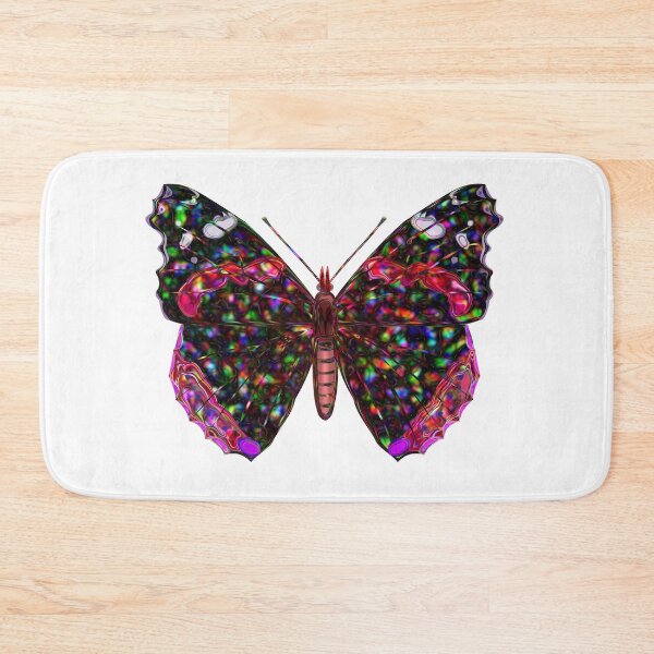 Item preview, Red admiral butterfly with rainbow spots. designed and sold by Elonium.
