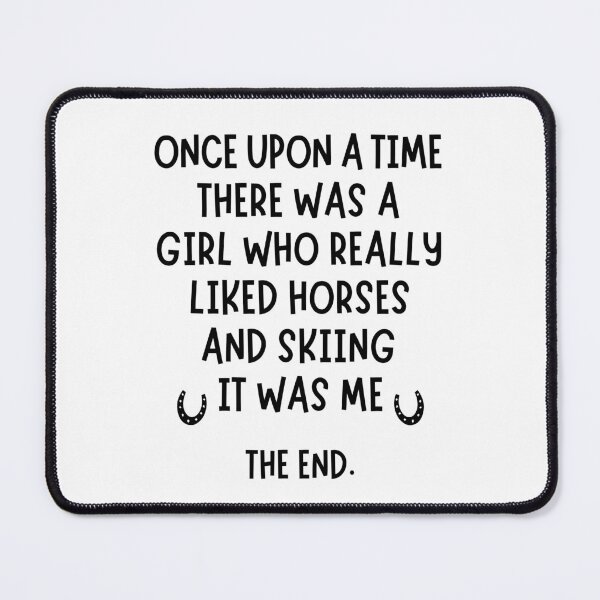 Item preview, A girl who really liked Skiing and Horses. designed and sold by TheGreenGoat.