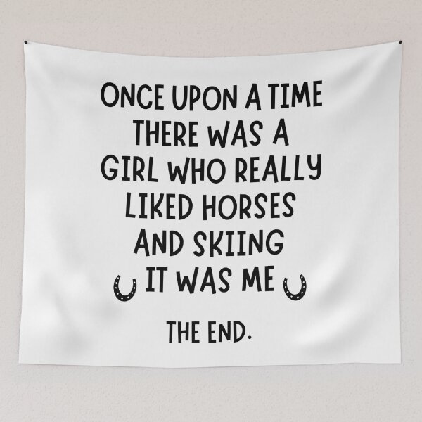Item preview, A girl who really liked Skiing and Horses. designed and sold by TheGreenGoat.