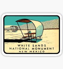 White Sands National Monument New Mexico Vintage Travel Decal Sticker