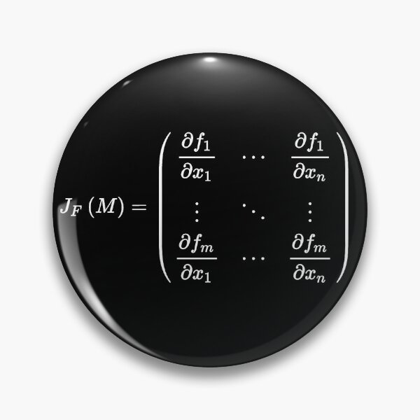 Item preview, Jacobian matrix, important tool of differential calculus dark version designed and sold by NoetherSym.