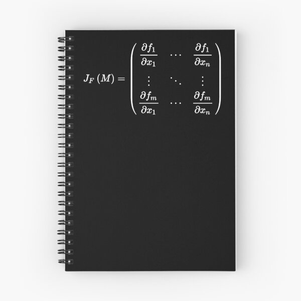 Item preview, Jacobian matrix, important tool of differential calculus dark version designed and sold by NoetherSym.