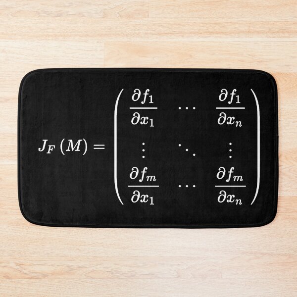 Item preview, Jacobian matrix, important tool of differential calculus dark version designed and sold by NoetherSym.