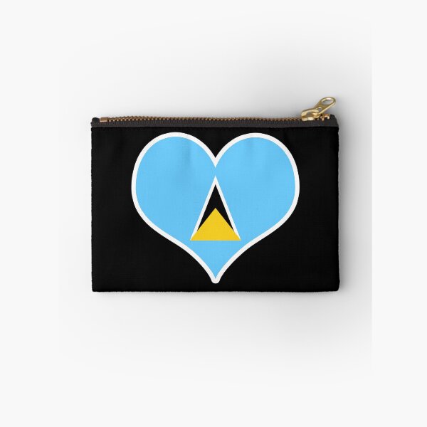 Item preview, Saint Lucia Flag Heart designed and sold by PKHalford.