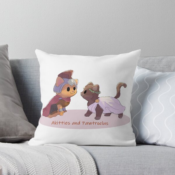 Aperçu de l'œuvre Achille et Patroculus Cat Pun créée et vendue par MellowArtStuff.