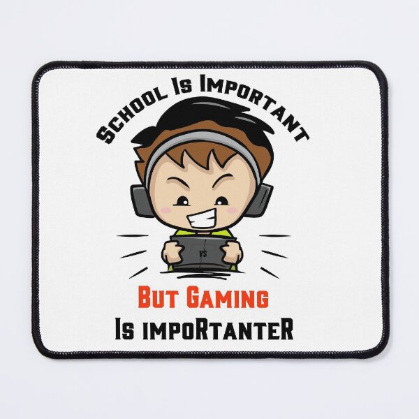 Item preview, School is important but gaming is importanter designed and sold by LouzaArte.