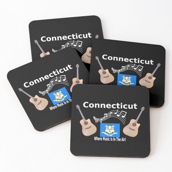 Item preview, Connecticut Acoustic Guitar Shirt designed and sold by GuitarNuts.
