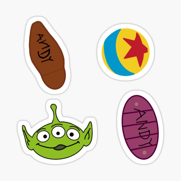 Toy Story Pack Of Four Sticker For Sale By Ktdoodle Redbubble