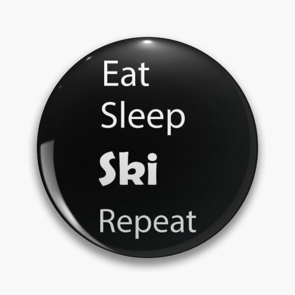 Item preview, Eat Sleep Ski Repeat Design/T-shirt Design designed and sold by Life-chang.