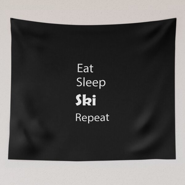 Item preview, Eat Sleep Ski Repeat Design/T-shirt Design designed and sold by Life-chang.