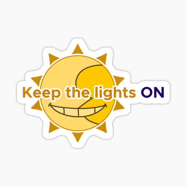 Keep The Lights On Sundrop Sticker For Sale By Shopary Redbubble