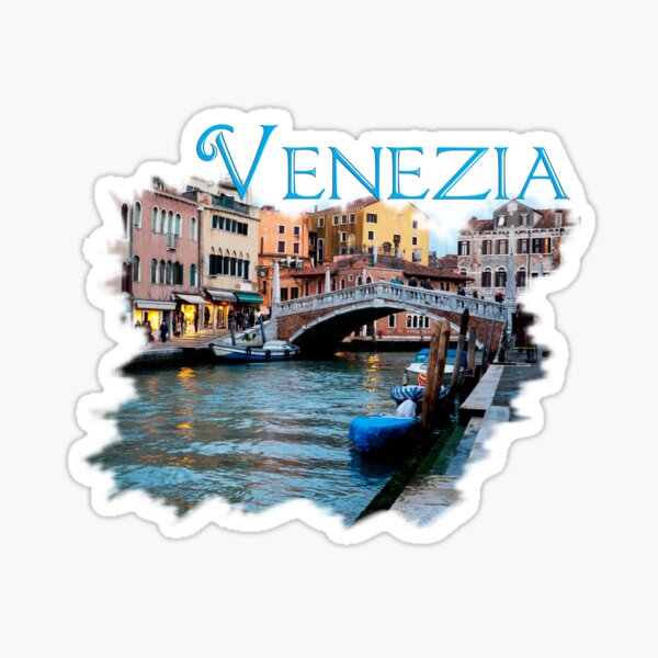 Venezia, Italia: Along the Canal Sticker