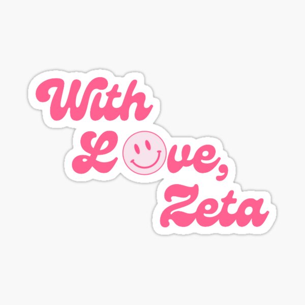 With Love, Zeta Sticker Sticker