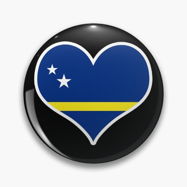 Item preview, Curacao Flag Heart designed and sold by PKHalford.