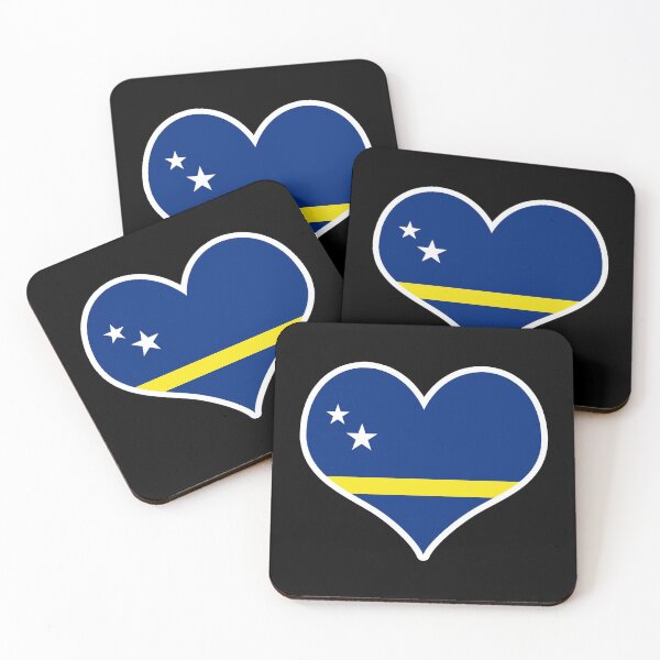 Item preview, Curacao Flag Heart designed and sold by PKHalford.