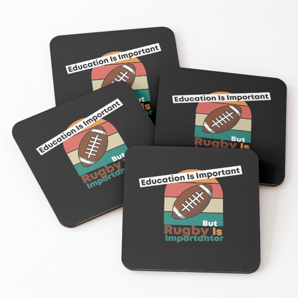 Item preview, Education Is Important But Rugby Is Importanter Funny Retro Vintage sunset Rugby Lover Present For Male and Female designed and sold by pedrored369.