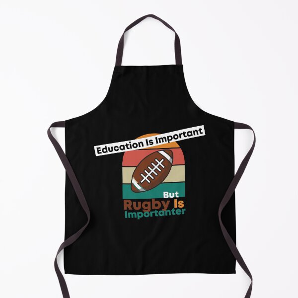 Item preview, Education Is Important But Rugby Is Importanter Funny Retro Vintage sunset Rugby Lover Present For Male and Female designed and sold by pedrored369.