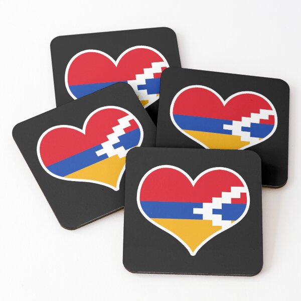 Item preview, Republic of Artsakh Flag Heart designed and sold by PKHalford.