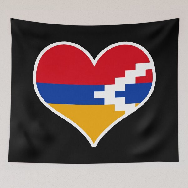 Item preview, Republic of Artsakh Flag Heart designed and sold by PKHalford.