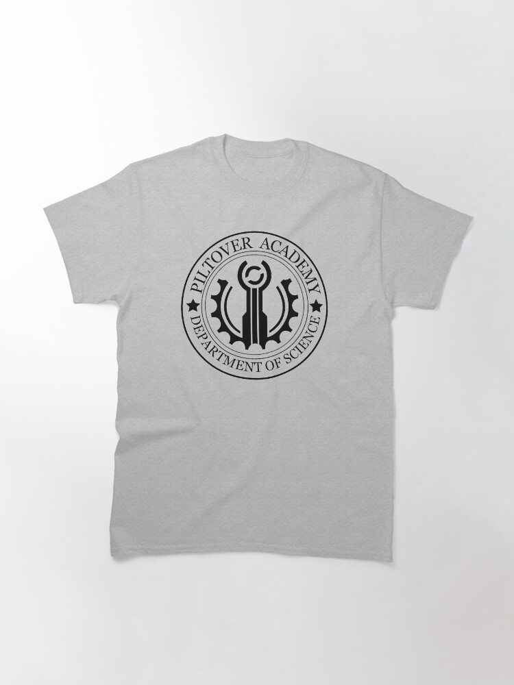 Imagen 3 de 7, Camiseta clásica con la obra Logotipo de la Academia Piltover, diseñada y vendida por Skella896.