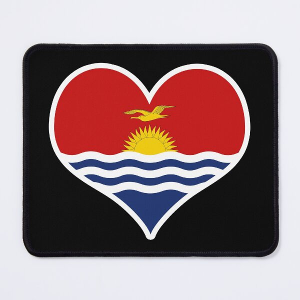 Item preview, Kiribati Flag Heart designed and sold by PKHalford.