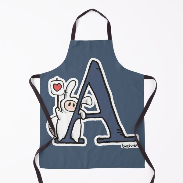 Item preview, Bundoodle Alphabuns - A for Advocate (outline/navy) designed and sold by Bundoodle.