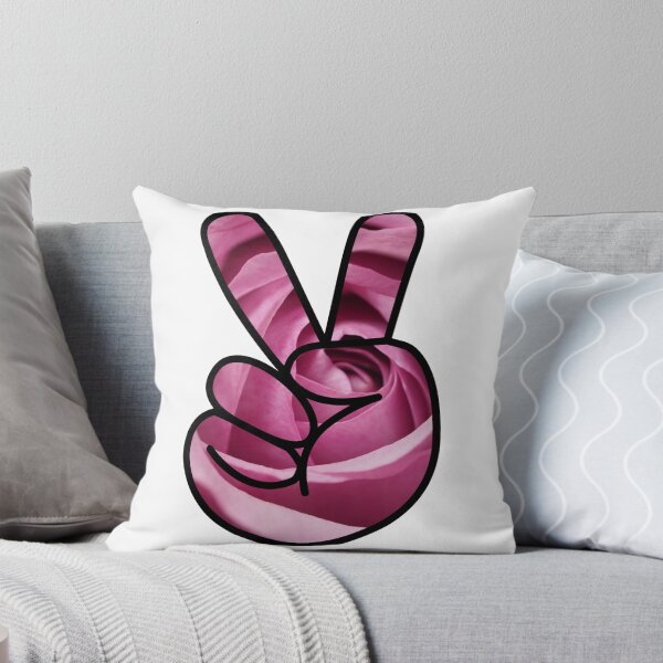 Item preview, Pink Rose Peace Sign Hand  designed and sold by BuzzySpaceBee.